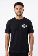 CAMISETA 20 J&M ANOS PRETO (LOGO TURNÊ)