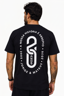 CAMISETA 20 J&M ANOS PRETO (LOGO TURNÊ)
