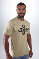 CAMISETA J&M 20 ANOS BEGE (LOGO TURNÊ)