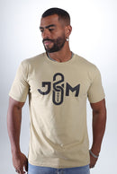 CAMISETA J&M 20 ANOS BEGE (LOGO TURNÊ)